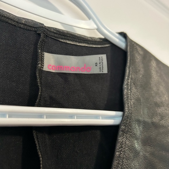 Commando Black Faux Leather Bodysuit - Picture 2 of 8